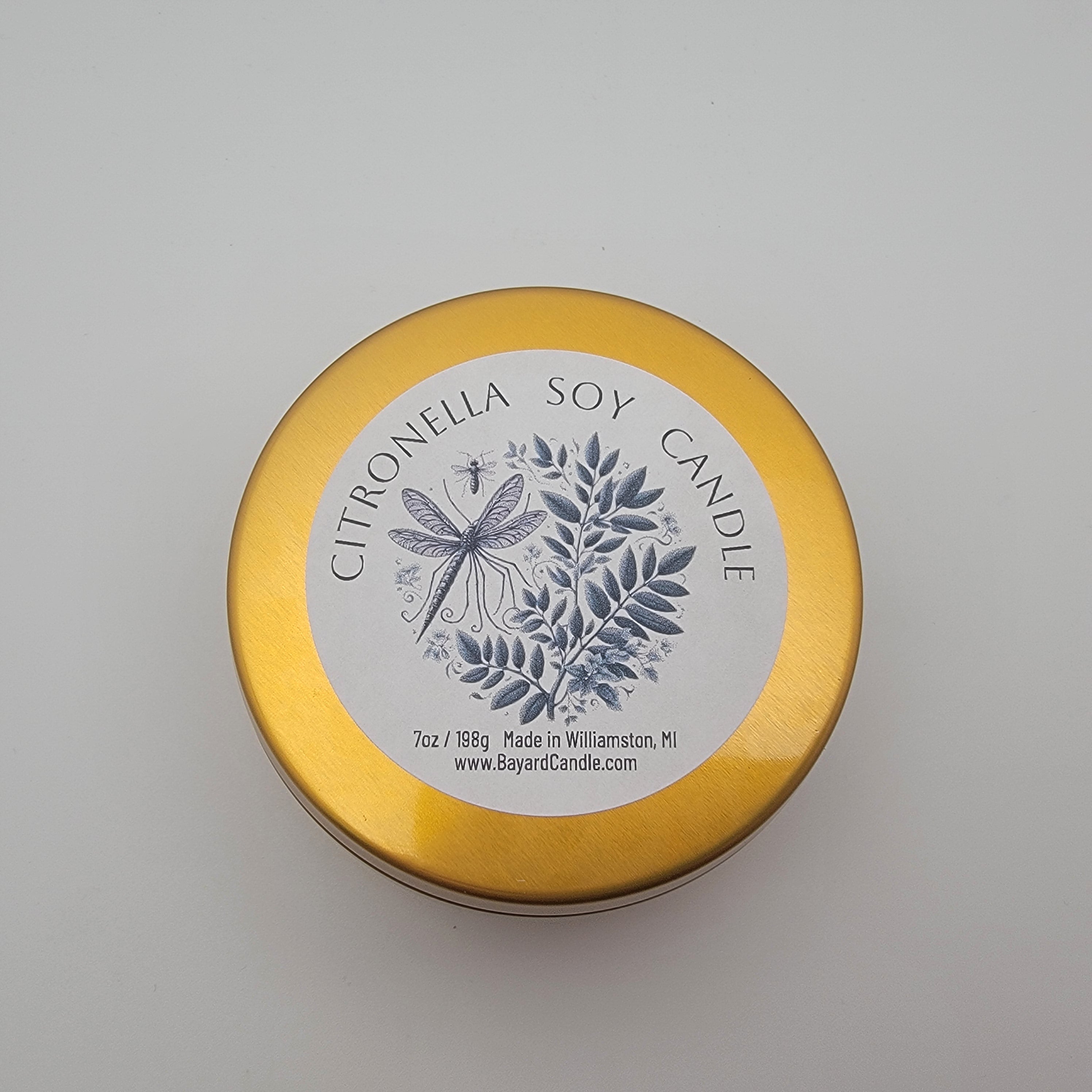 Citronella Soy Candle label