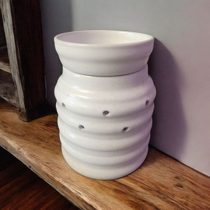 Farmhouse Wax Warmer on a shelf