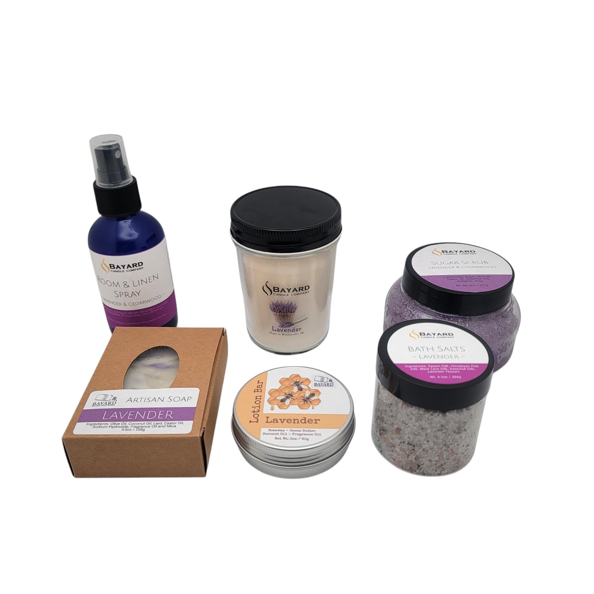 Lavender Dreams Collection on white background