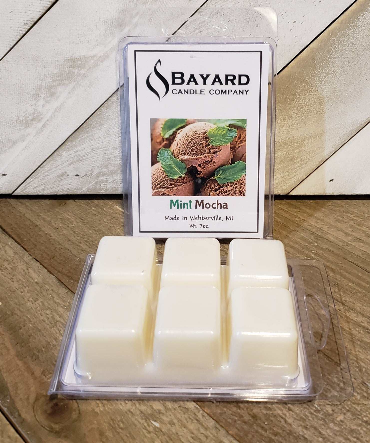 Mint Mocha Soy Wax Melt back