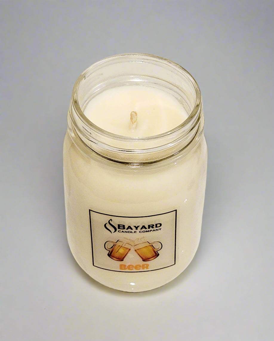 beer soy candle - 16oz top off
