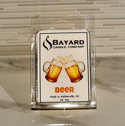 beer soy wax melt front