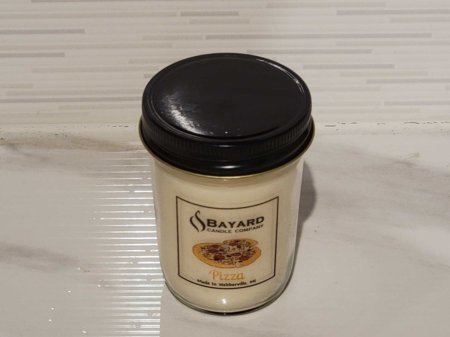 Pizza Soy Wax Candle by Bayard Candle Company 