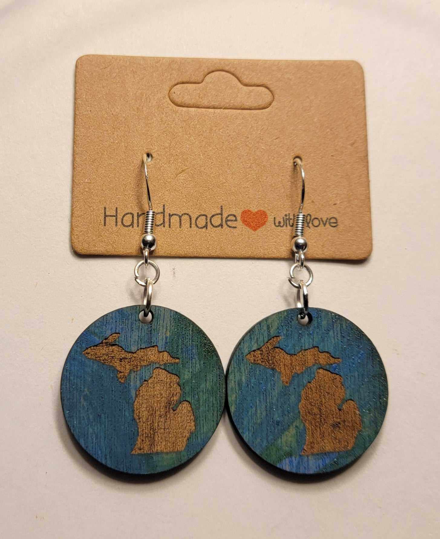 Michigan Wood Earrings
